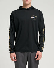 Salty Crew Big Blue Hooded Sunshirt Mens Black