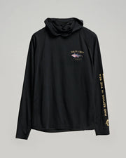 Salty Crew Big Blue Hooded Sunshirt Mens Black