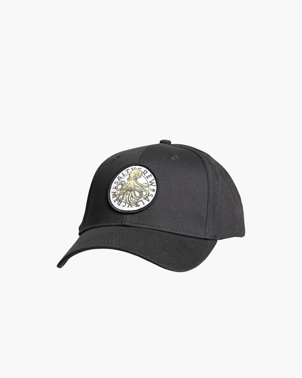 Salty Crew Tentacles 6 Panel Cap Black