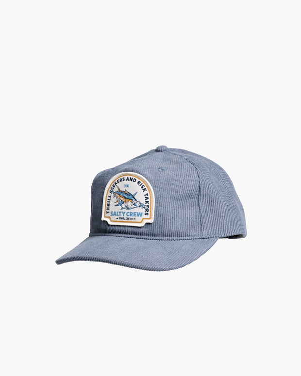 Salty Crew Chaser Cord 5 Panel Cap Navy