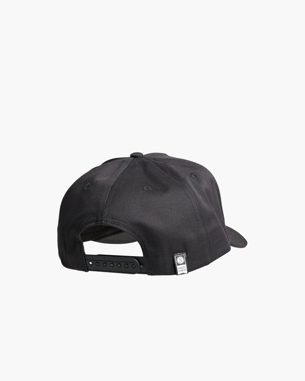 Salty Crew Labelled 5 Panel Cap Black