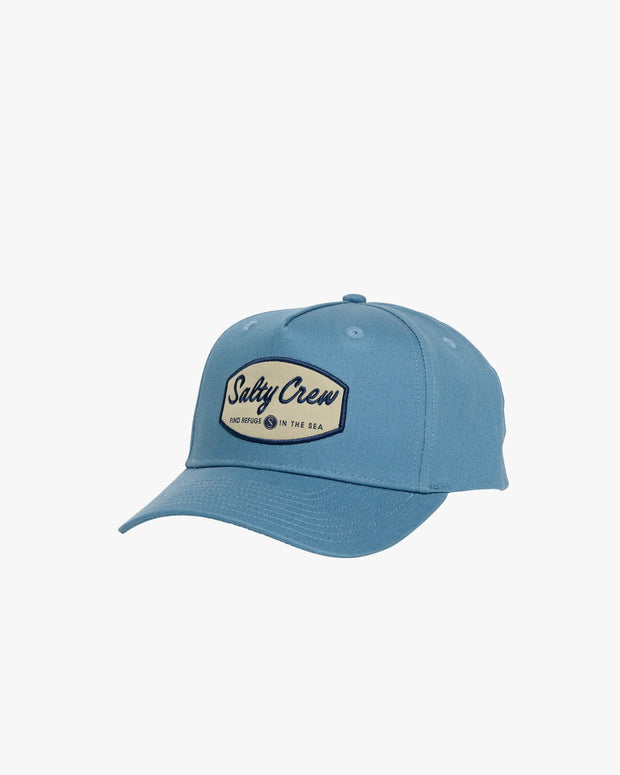 Salty Crew Labelled 5 Panel Cap Dark Slate