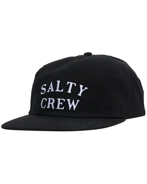 Salty Crew First Mate 5 Panel Cap Black