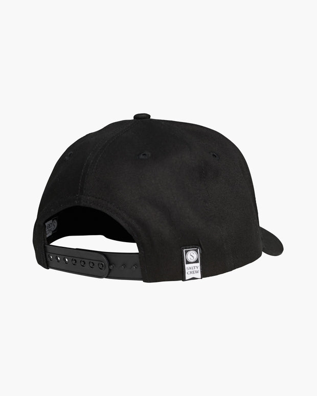 Salty Crew Angler 6 Panel Cap Black