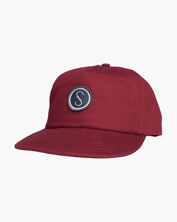 Salty Crew S Hook 5 Panel Unstructd Hat Mahogany