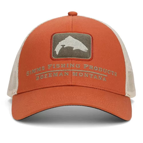 Simms Double Haul Icon Trucker Cap Simms Orange