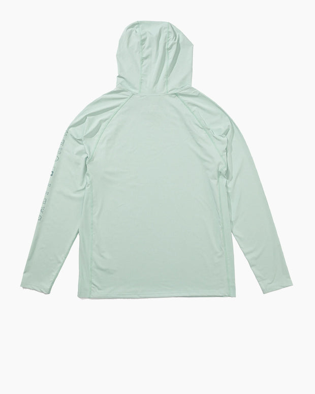 Salty Crew Apex Perforated Hooded Sunshirt Marine