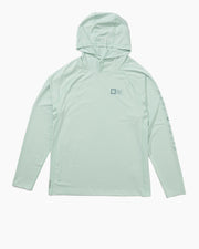 Salty Crew Apex Perforated Hooded Sunshirt Marine