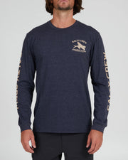 Salty Crew Frequent Flyer Prem LS Tee Navy Heather