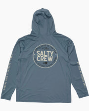 Salty Crew Hood Sunshirt with Mask Storm