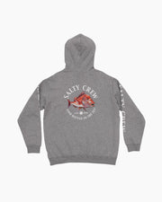 Salty Crew Snap Attack Crew Hoodie Grey Marle