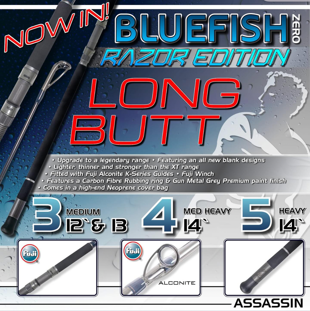 Bluefish Razor Edition Assassin Bluefish Zero Razor Long Butt – TackleWest