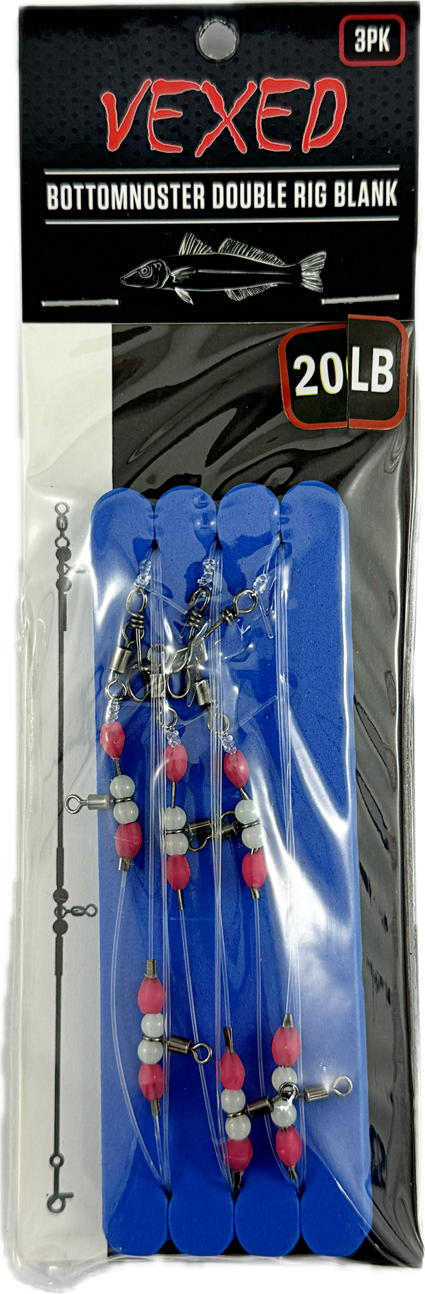 Vexed Doublenoster Rig Blank 3-pack