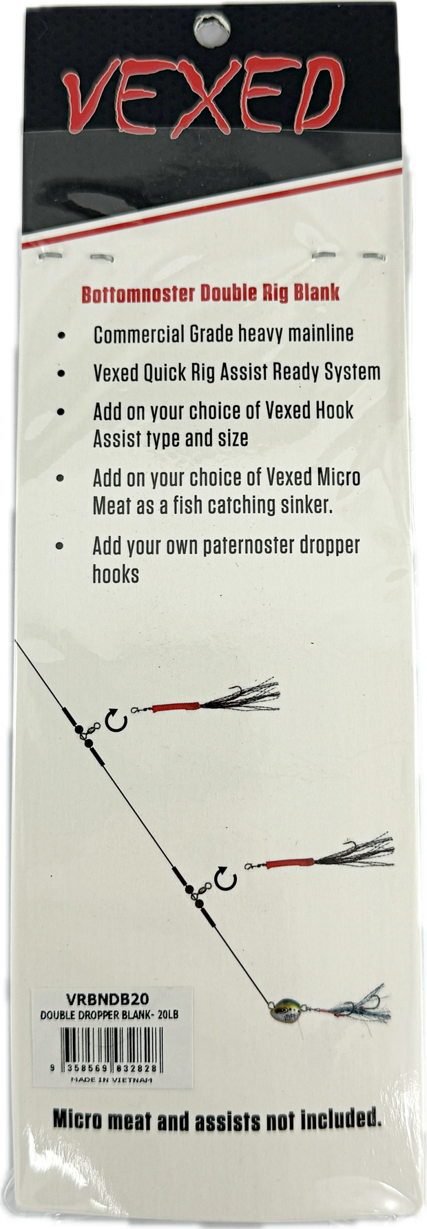 Vexed Doublenoster Rig Blank 3-pack
