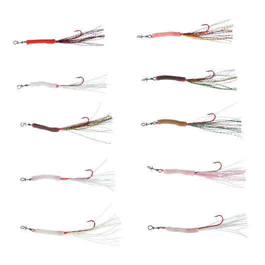 Vexed Bottom Worm Long Shank Assist 3-pack