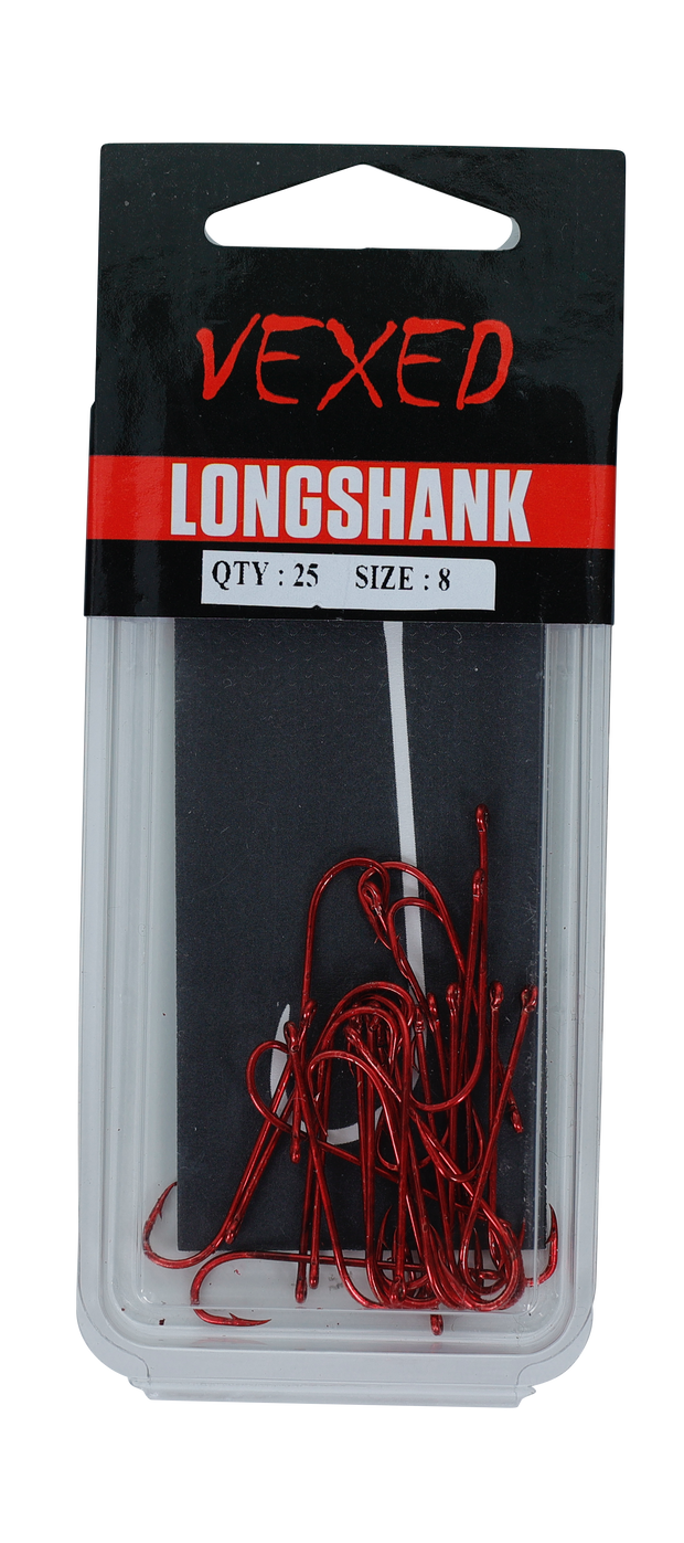Vexed Long Shank Hook 25-pack