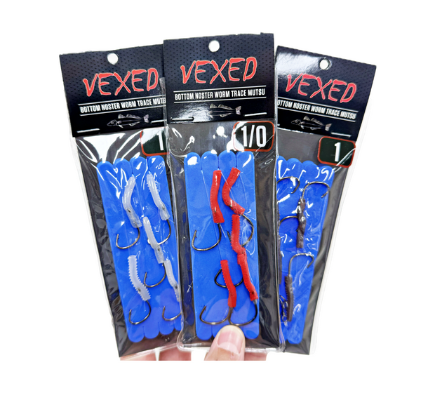 Vexed Bottom Worm Mustu Mono Assist 5-pack