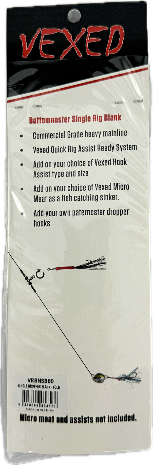 Vexed Singlenoster Rig Blank 3-pack