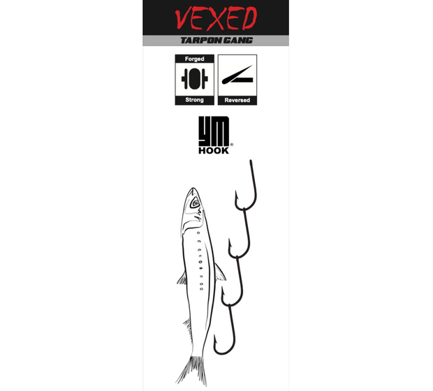 Vexed Tarpon 4 Gang Hooks 3-pack