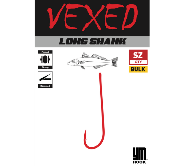 Vexed YM Long Shank Hook 50-pack