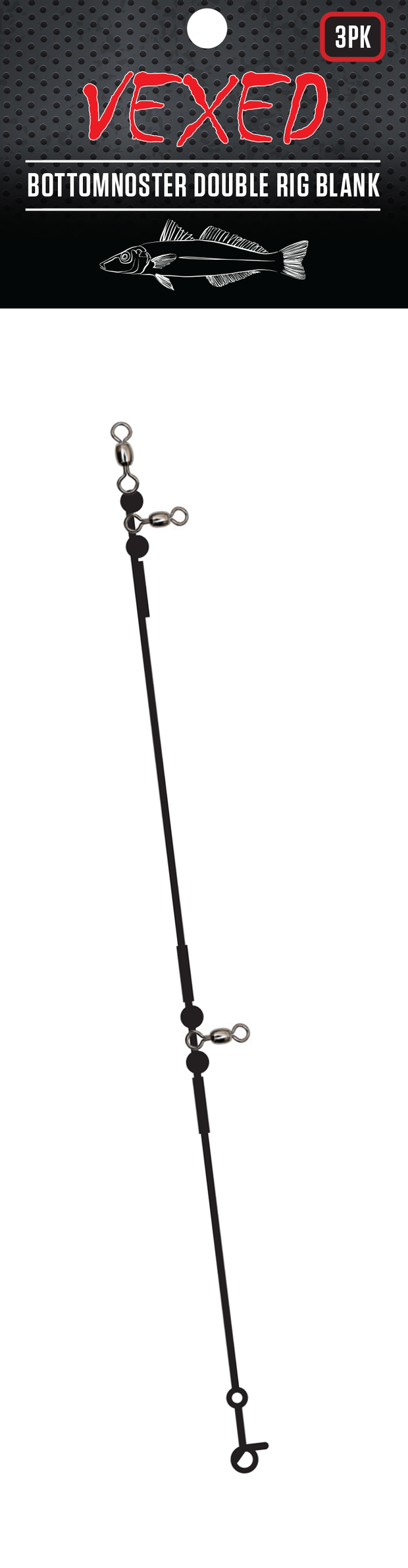 Vexed Doublenoster Rig Blank 3-pack