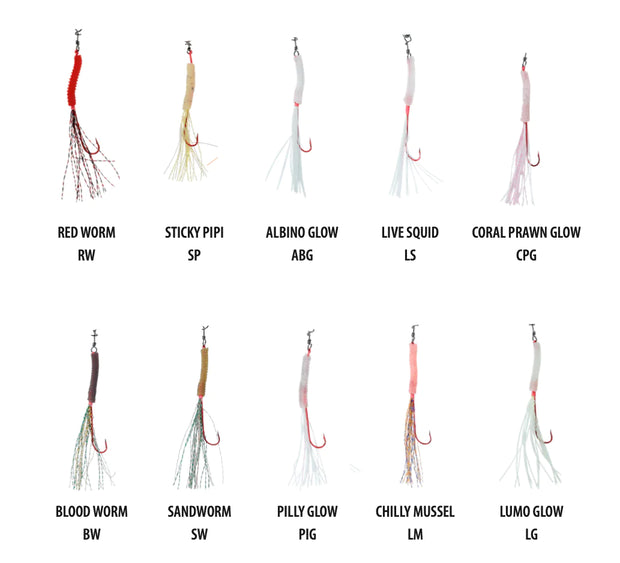 Vexed Bottom Worm Long Shank Assist 3-pack