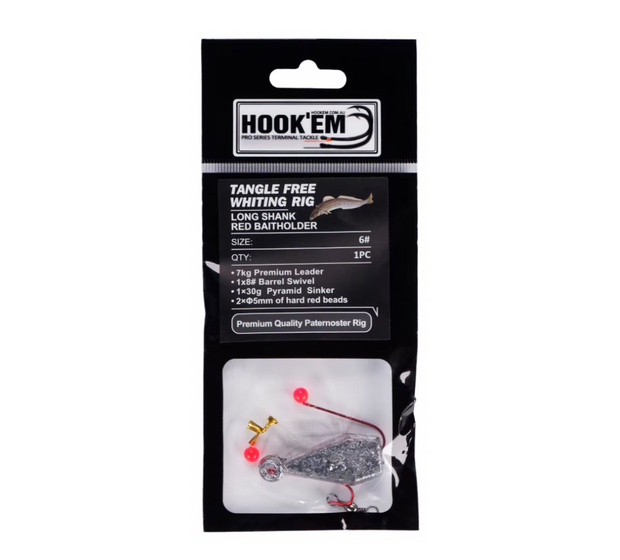 Hookem Whiting Rig 2 Long Shank 30g