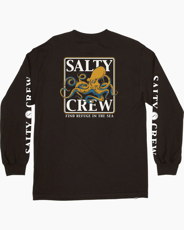 Salty Crew Ink Slinger LS Tee Black