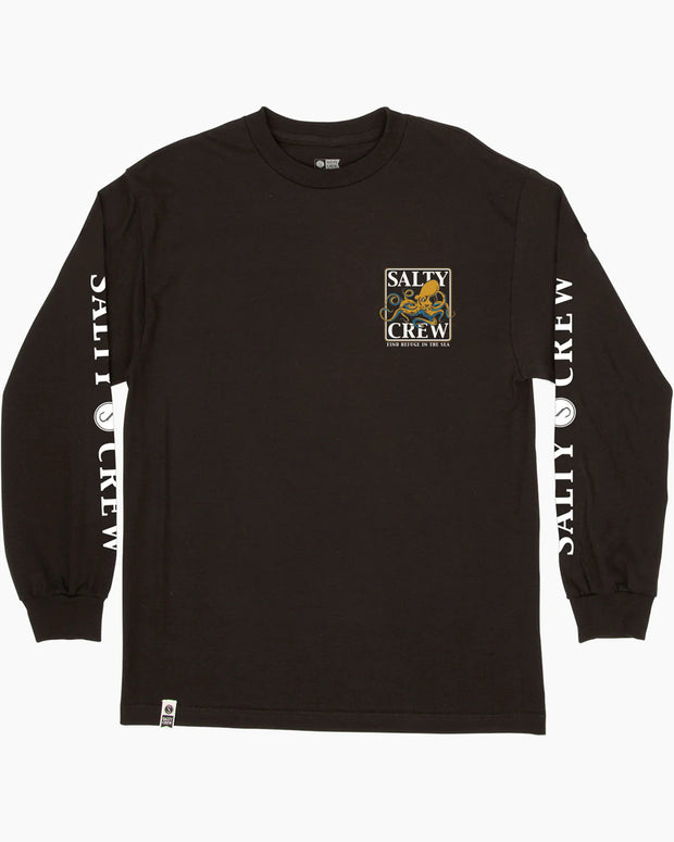 Salty Crew Ink Slinger LS Tee Black