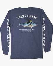 Salty Crew Rooster Premium LS Tee Navy Heather