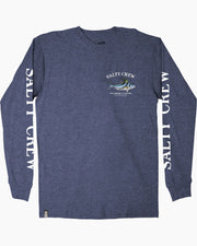Salty Crew Rooster Premium LS Tee Navy Heather