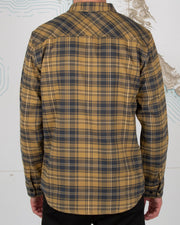 Salty Crew Boatyard tech Flannel Brown - Tackle West 
