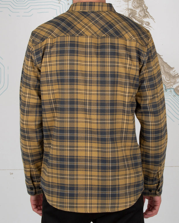 Salty Crew Boatyard tech Flannel Brown - Tackle West 