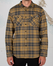 Salty Crew Boatyard tech Flannel Brown - Tackle West 
