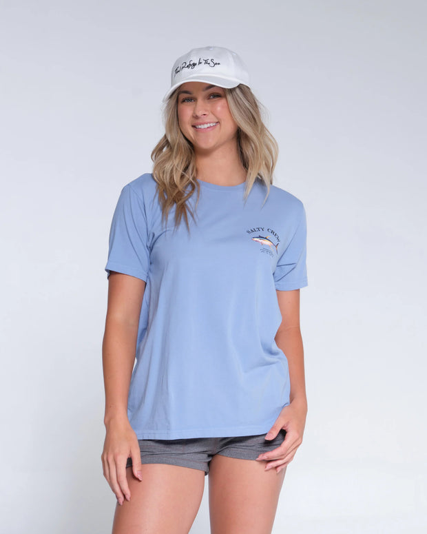 Salty Crew Ahi Mount Boyfriend Tee Wmns Marine Blue