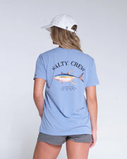 Salty Crew Ahi Mount Boyfriend Tee Wmns Marine Blue