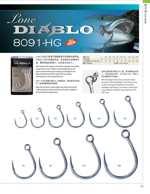 BKK Diablo Inline Single Hook - Tackle West 