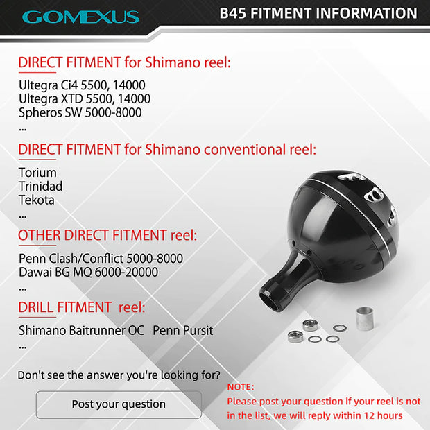 Gomexus Round Power Knob 45mm