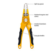 Black Magic Split Ring Plier Gold - TackleWest 