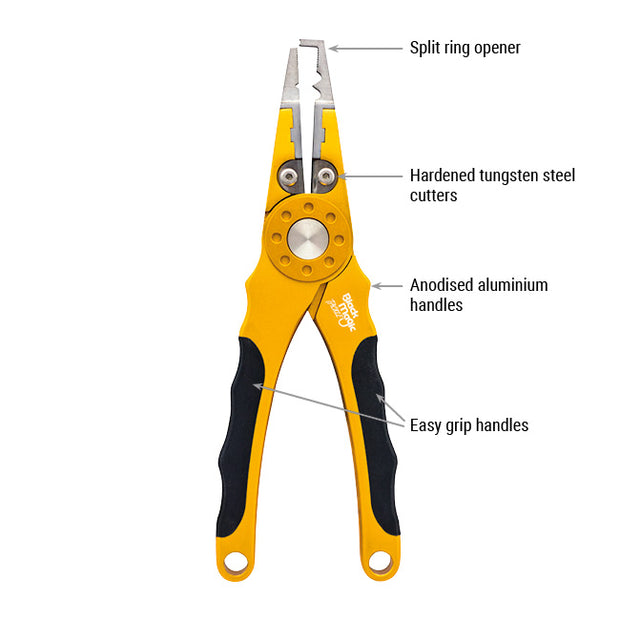 Black Magic Split Ring Plier Gold - TackleWest 
