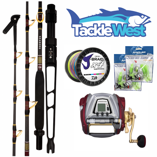 Daiwa Seaborg 1200 Electric Combo 2x rigs - TackleWest 