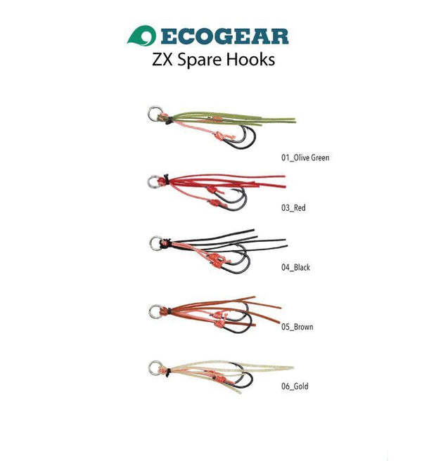 Ecogear ZX Spare Hooks M