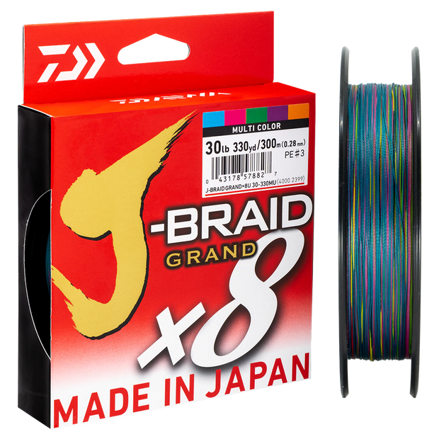 Daiwa J-Braid Grand X8 Multi-Colour - Tackle West 