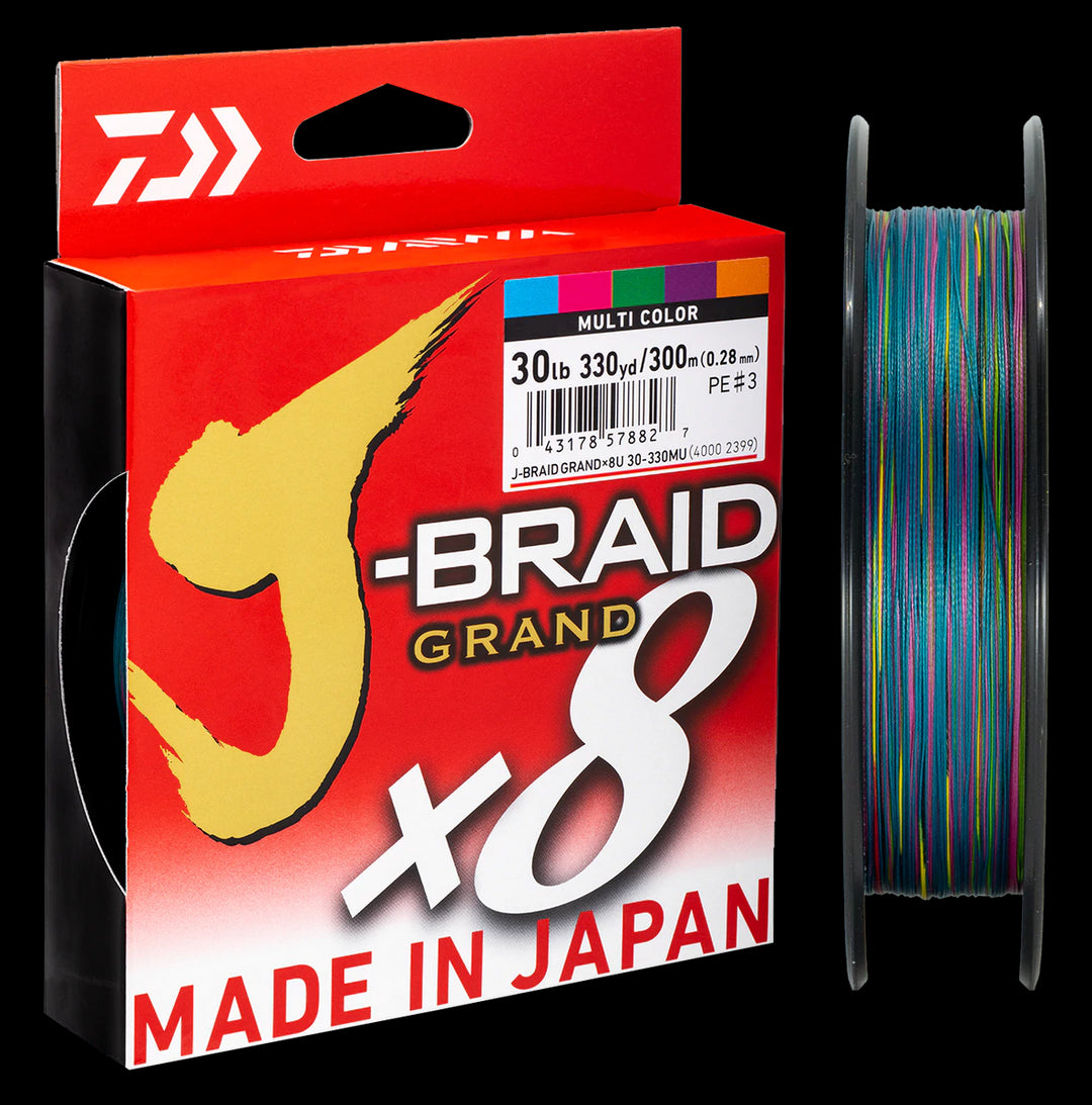 J-BRAID x8 GRAND BRAIDED LINE - MULTI COLOR – Daiwa US