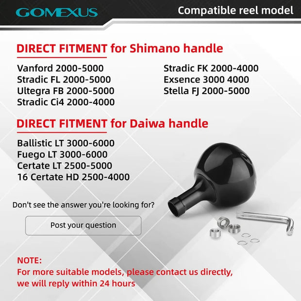 Gomexus Titanium Power Knob 35mm