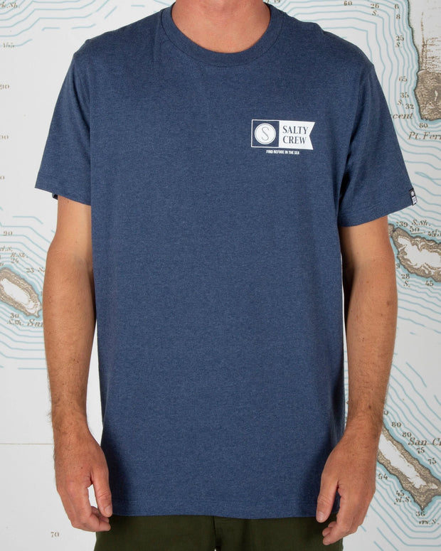Salty Crew Alpha SS Tee Navy - TackleWest 