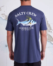 Salty Crew Rooster Premium SS Tee Blue - TackleWest 