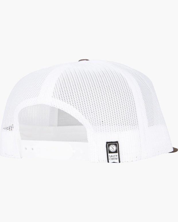 Salty Crew Tippet Trucker Hat Brown White