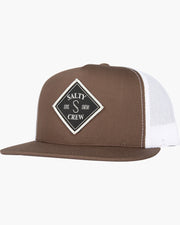 Salty Crew Tippet Trucker Hat Brown White