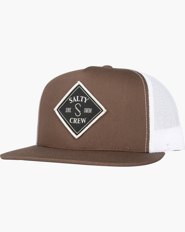 Salty Crew Tippet Trucker Hat Brown White – TackleWest